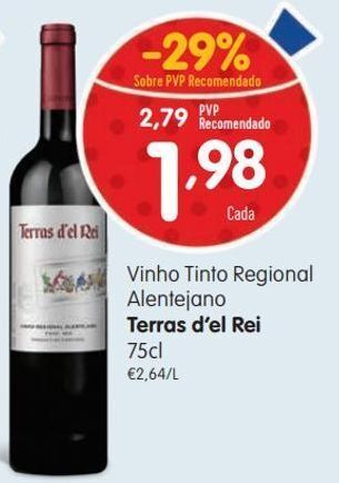 Vinho tinto terras d'el rei