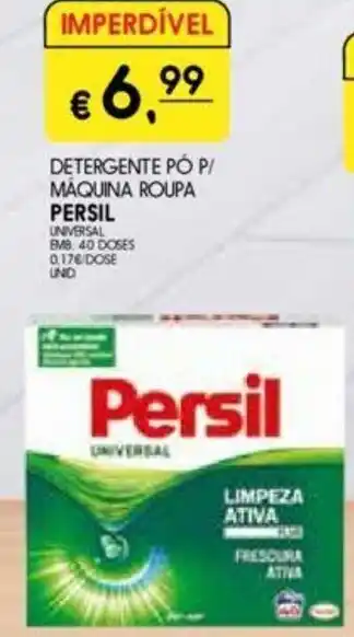 Detergente Pó P/Máquina Roupa Persil 40 Doses