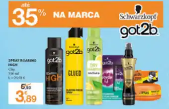 E.Leclerc Spray got2b Roaring High promoção