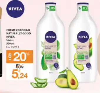 E.Leclerc Creme Corporal Naturally Good Nivea 350ml promoção
