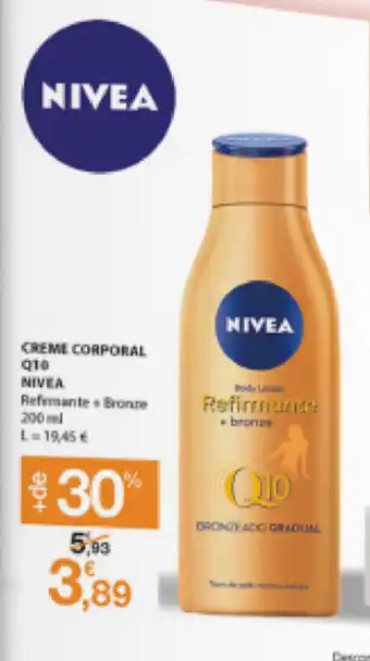 E.Leclerc Creme Corporal Q10 Nivea 200ml promoção