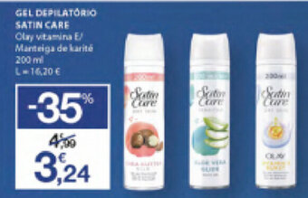E.Leclerc Gel Depilatório Satin Care 200ml promoção