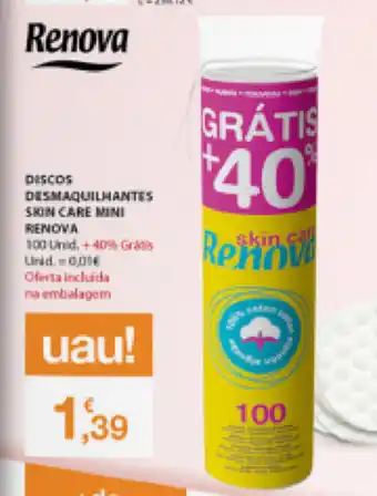 E.Leclerc Descos Desmaquilhantes Skin Care Mini Renova promoção