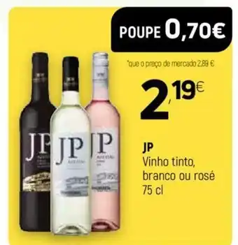 Coviran JP Vinho Tinto Branco ou Rosé 75cl promoção