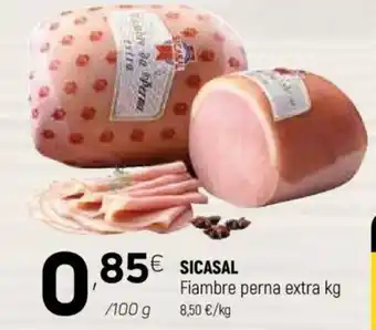 Coviran Sicasal Fiambre Perna Extra 100g promoção