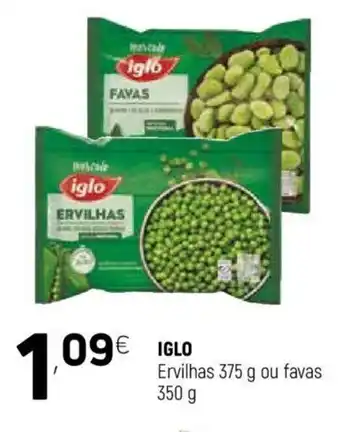 Coviran Iglo Ervilhas 375g ou Favas 350g promoção