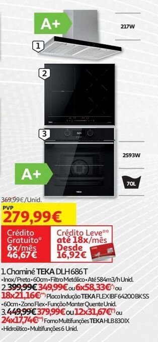 Auchan Placa indução teka promoção