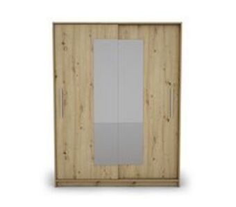 Conforama Roupeiro 2 portas deslizantes com espelho 150 x 195,5cm eleganza promoção
