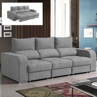 Homy Casa Sofá 3 lugares com cama de casal dubai promoção