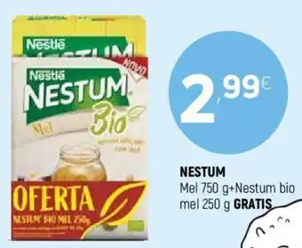 Coviran Nestum Mel 750g + Nestum Bio Mel 250g Gratis promoção