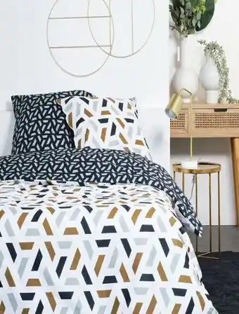 Kiabi Conjunto de cama estampado com estampado de fantasia - casal promoção