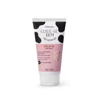 O Boticário Cuide-se bem deleite creme hidratante para mãos, 50g promoção
