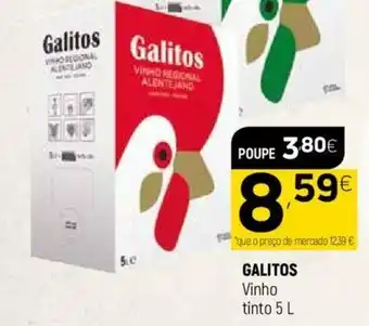 Coviran Galitos Vinho Tinto 5L promoção