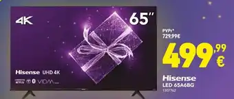 Radio Popular Hisense Led 65" promoção
