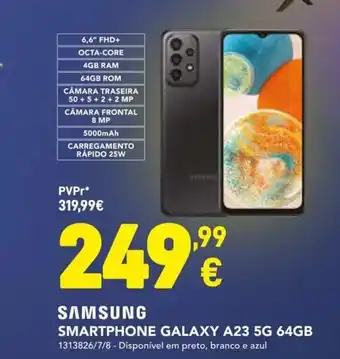 Radio Popular Samsung Smartphone Galaxy A25 5G 64GB promoção