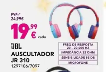Radio Popular JBP Auscultador JR 310 promoção