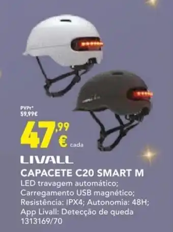 Livall Capacete C20 Smart M