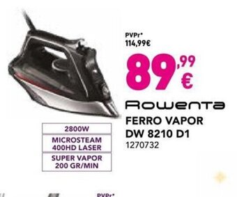 Radio Popular Rowenta Ferro Vapor promoção