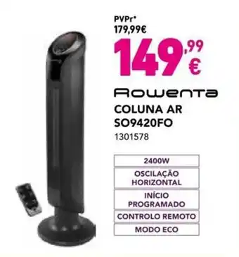 Radio Popular Rowenta Coluna AR promoção