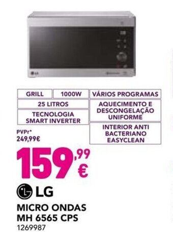 Radio Popular LG Micro Ondas MH 6565 CPS promoção