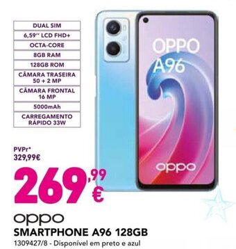 Radio Popular Oppo Smartphone A96 128GB promoção