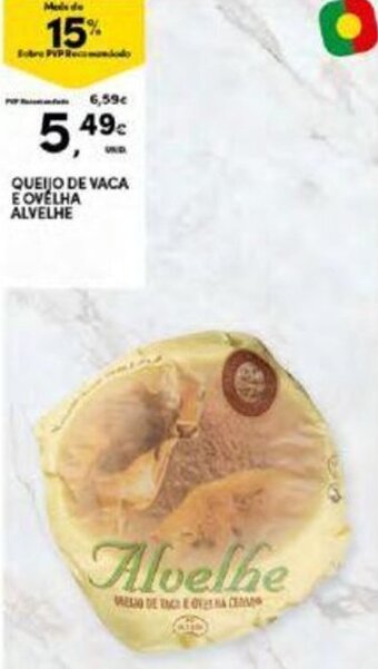 Continente Queijo de Vaca E Ovelha Alvelhe promoção