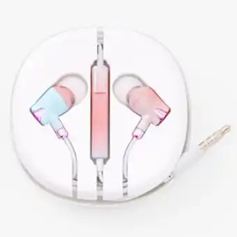 Claire's Pastel rainbow silicone earbuds promoção