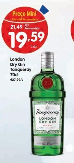 Minipreço Gin tanqueray promoção