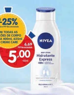 Minipreço Creme hidratante nivea promoção