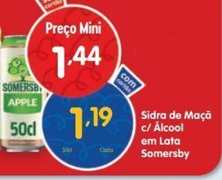 Minipreço Sidra somersby promoção