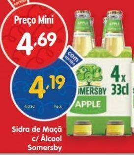 Minipreço Sidra somersby promoção