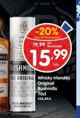 Minipreço Whisky escocês bushmills promoção