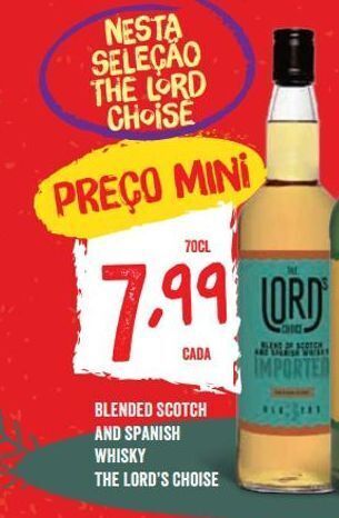 Minipreço Whisky escocês promoção