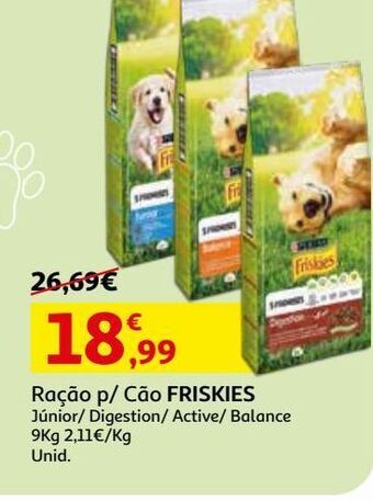 Auchan Ração cão friskies promoção
