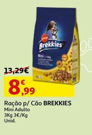 Auchan Ração cão brekkies promoção