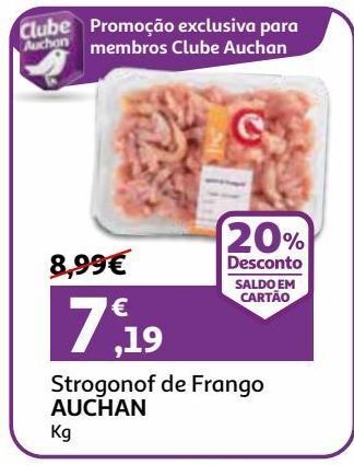 Auchan Strogonof de frango auchan kg promoção