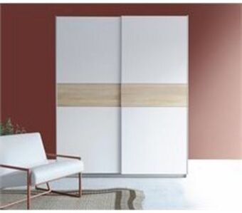 Conforama Roupeiro 2 portas deslizantes 170 cm nevada promoção