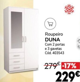 Conforama Roupeiro Duna promoção
