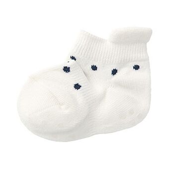 Muji One size fits all right angle socks dotted (baby) promoção