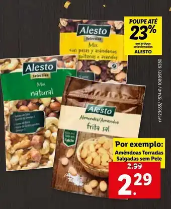 Lidl Amêndoas torradas salgadas sem pele promoção
