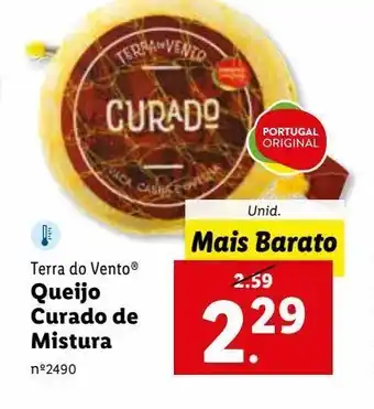 Lidl Queijo curado de mistura promoção