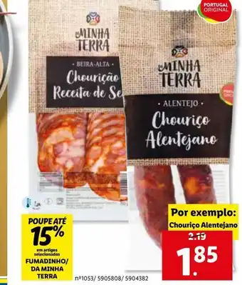 Lidl Chouriço alentejano promoção