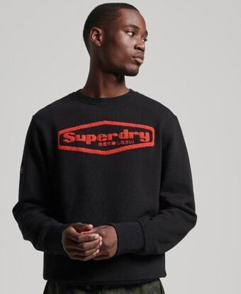 Superdry Vintage game on 90s logo sweatshirt promoção