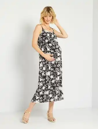 Vestido comprido de amamentação