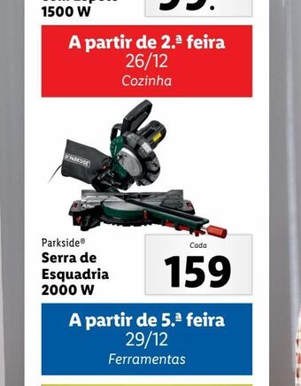 Lidl Serra de esquadria parkside promoção