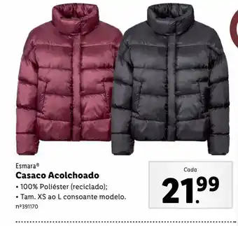 Lidl Casaco acolchoado promoção
