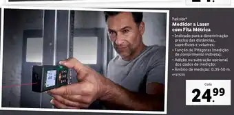 Lidl Medidor a laser com fita metrica promoção