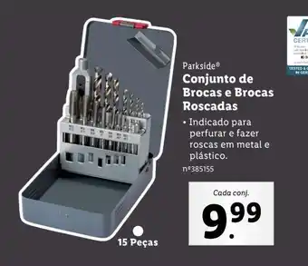 Lidl Conjunto de brocas e brocas roscadas promoção