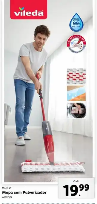 Lidl Mopa com pulverizador vileda promoção
