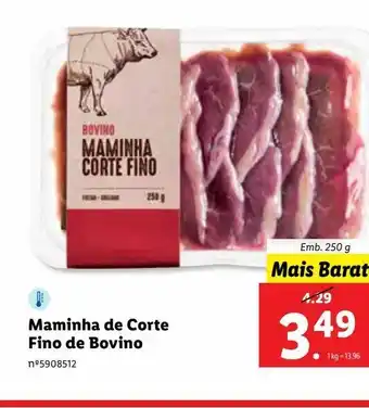 Lidl Maminha de corte de fino de bovino promoção